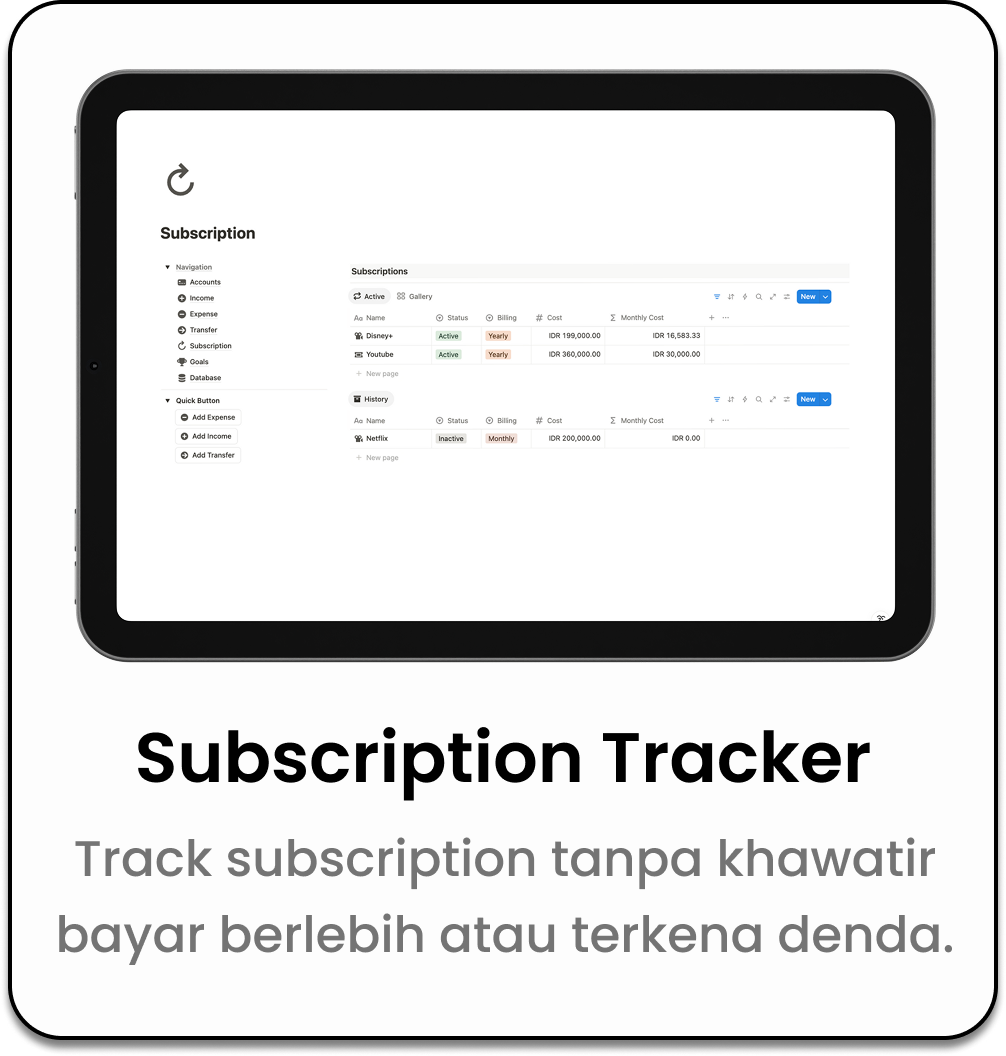 Subs Tracker