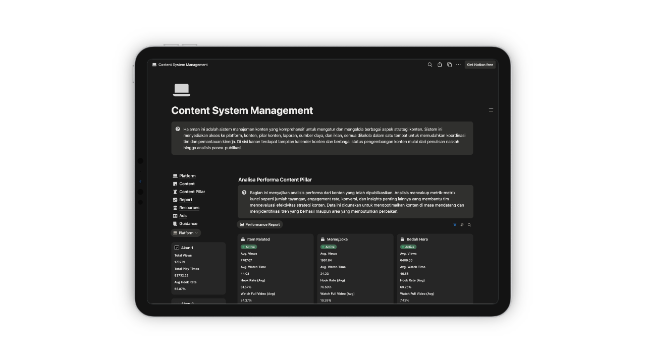Content Planner Template